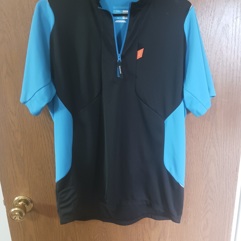 Shimano Black and Blue Cycling Jersey